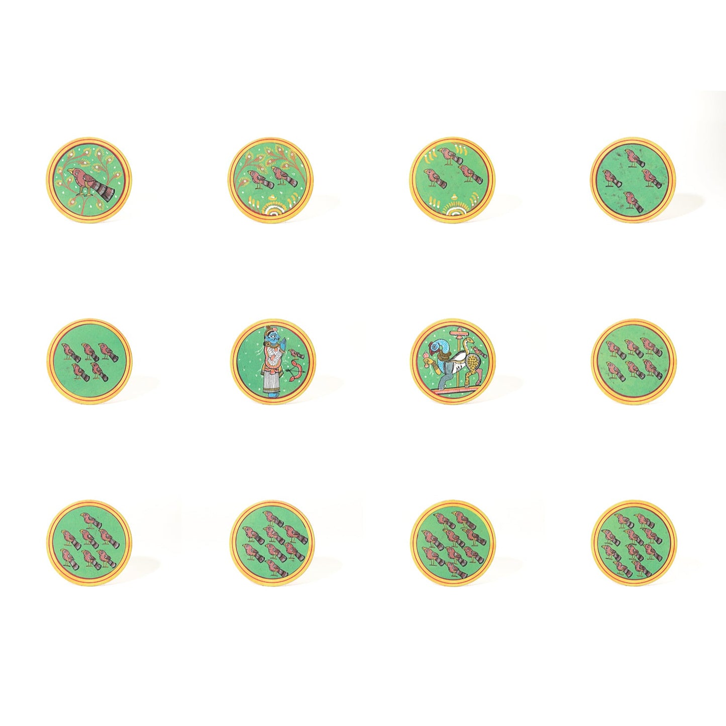 GANJIFA Printed Playing Cards  Athrangi Set/96