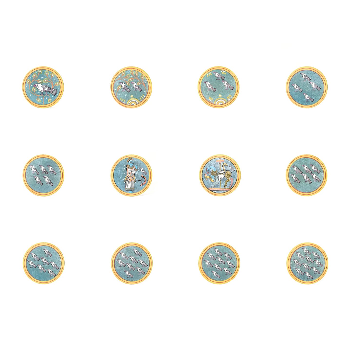 GANJIFA Printed Playing Cards  Athrangi Set/96