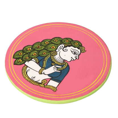 GANJIFA Hand Painted Fridge Magnet Ritu Varsha Rani