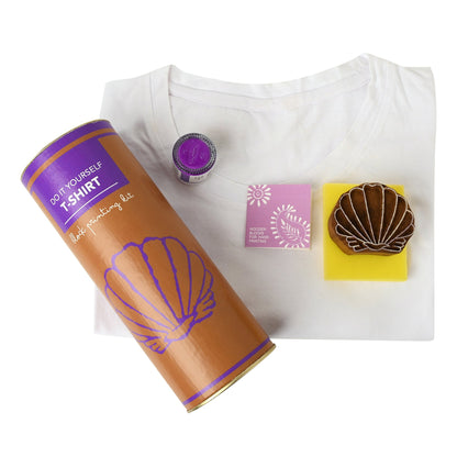 DIY Cotton T-shirt Printing Kit - Lilac - Shell