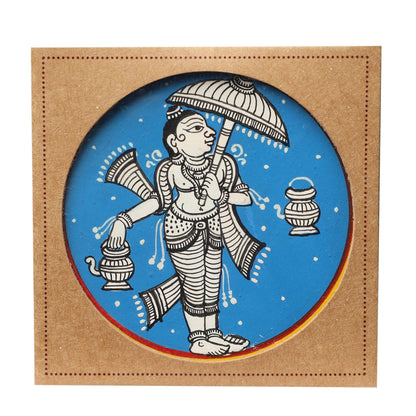 GANJIFA Hand-Painted Fridge Magnet Dashavtar Baman