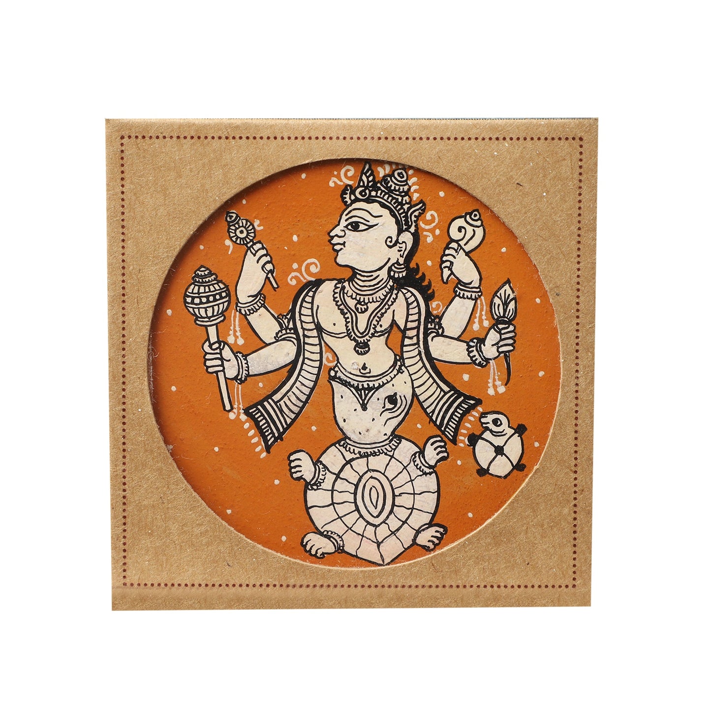 GANJIFA Handpainted Fridge Magnet Kurma