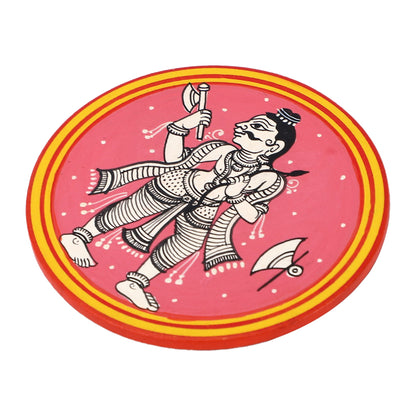 GANJIFA Hand-Painted Fridge Magnet Dashavtar Parshuram