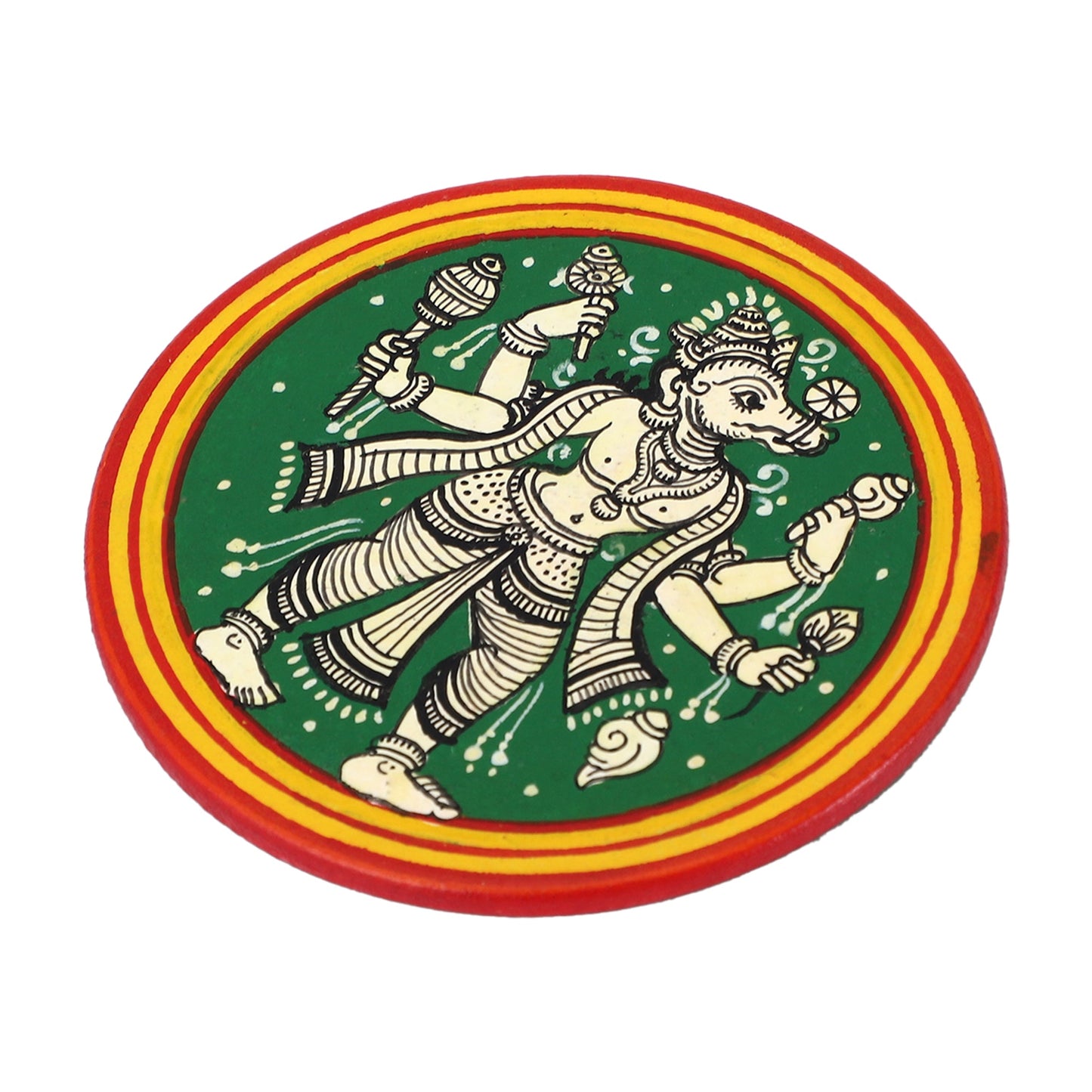 GANJIFA Hand-Painted Fridge Magnet Dashavtar Varaha