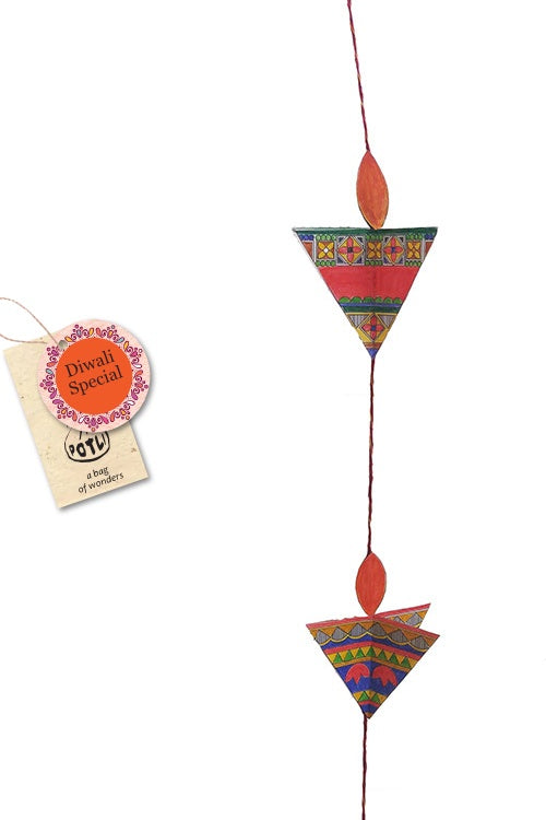 DIY Paper Diya Making Kit with Madhubani