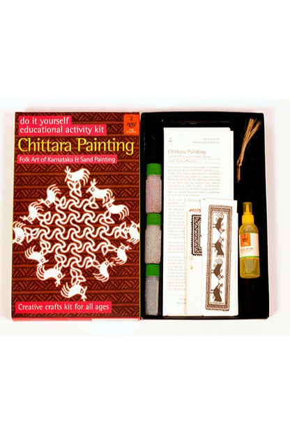 DIY Coloring Folk Art kit Chittara Painting