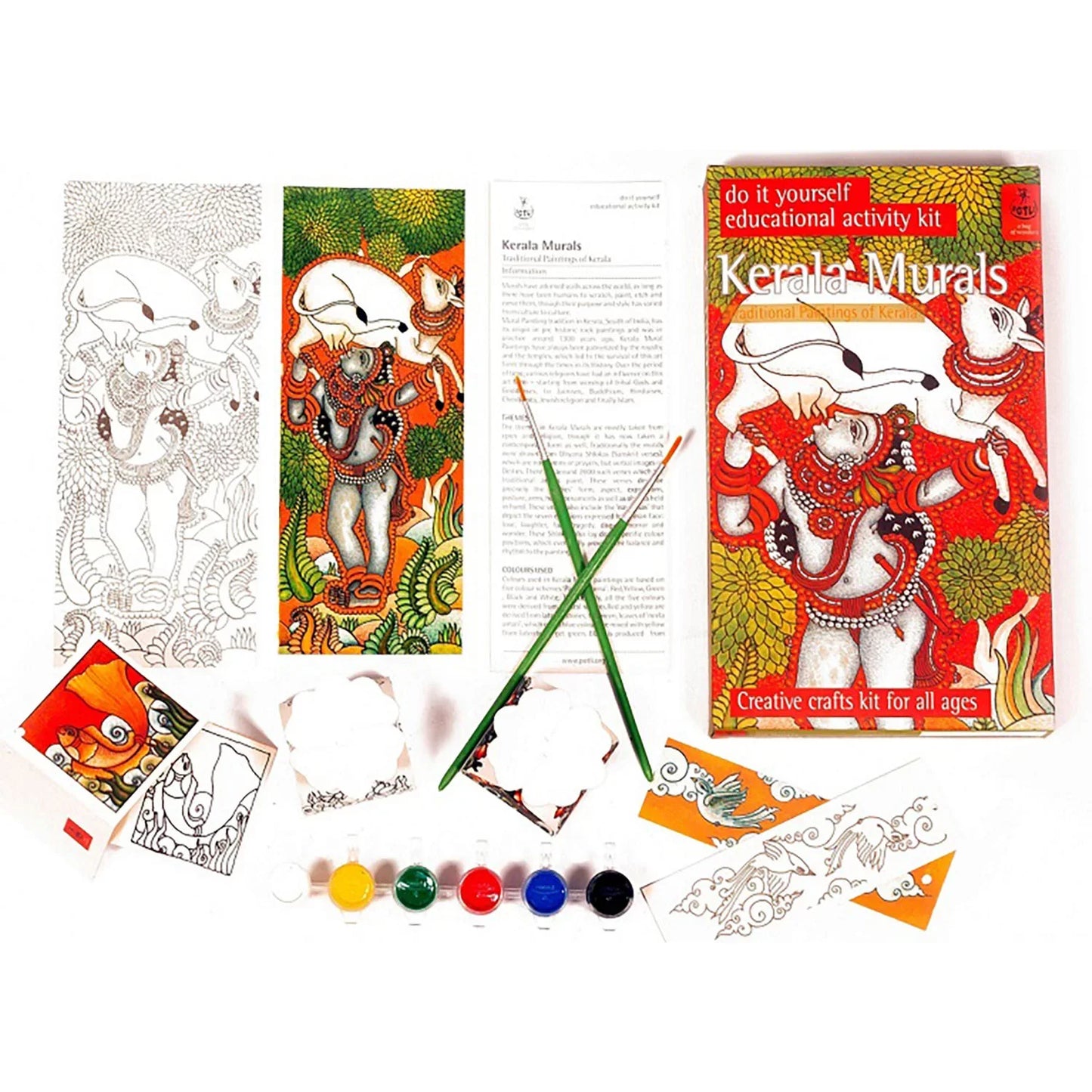 DIY Coloring Folk Art kit Kerala Mural Painting