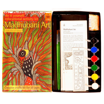 DIY Coloring Folk Art kit Madhubani Painting