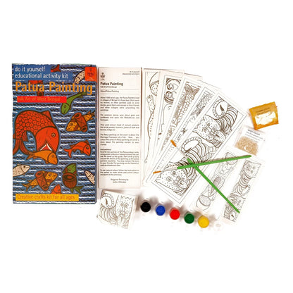 DIY Coloring Folk Art kit Patua Painting