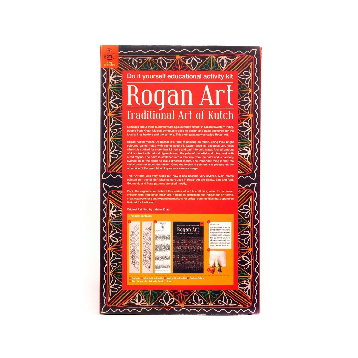 DIY Coloring Folk Art kit Rogan Painting