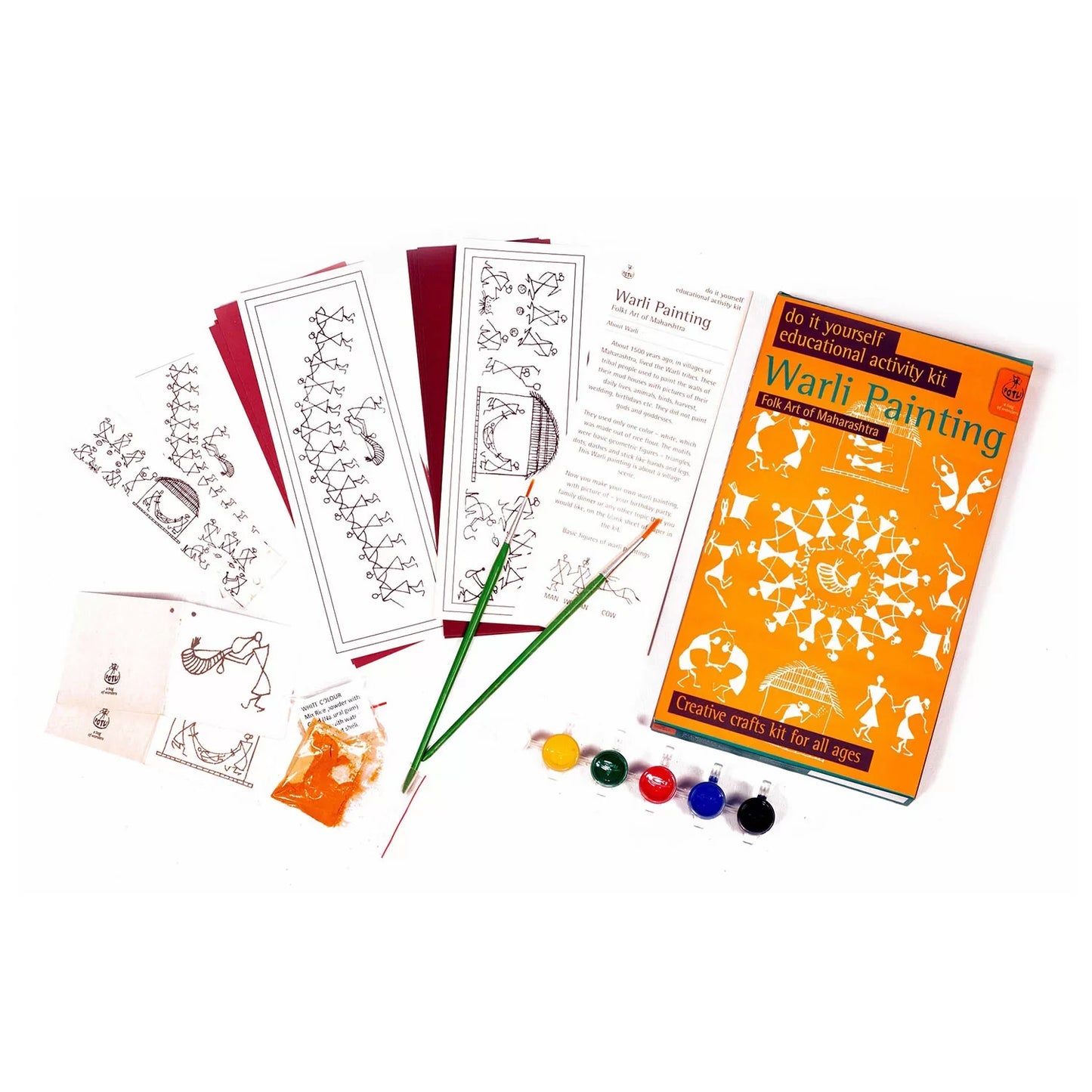 DIY Coloring Folk Art  kit Warli Painting